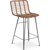 Buy Bar Stool Design Boho Bali Synthetic Wicker 75cm - Kimi Natural wood 59995 with a guarantee